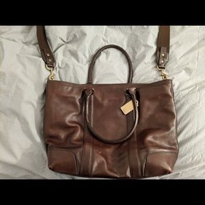 Coach Bleeker Legacy Leather Business Tote